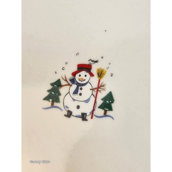 Christmas Pfaltzgraff Snow Village 11-inch Plates Holiday Dinnerware - Picture 9 of 10